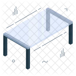 Rectangular Table  Icon