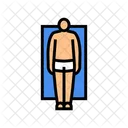 Rectangulo Macho Cuerpo Icon