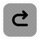 Rectangulo De Retorno De Flecha Icono