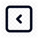 Rectangulo Izquierdo Izquierda Flecha Icono