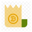 Recu Bitcoin Bitcoin Crypto Monnaie Icon