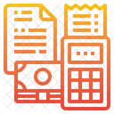 Paiement Facture Especes Icône