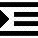 Recuo Texto Estilo Icon