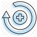 Recuperacao Medica Cor Sombra Icone Linha Fina Icon