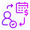 Recurring Payment Automatic Subscription Model Icon