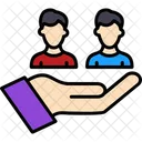 Recursos Humanos Mano Empleado Icon