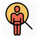 Humanos Recursos Pesquisa Ícone