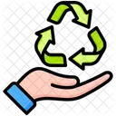 Recycling Hand Unterstutzung Icon