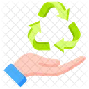 Recycling Hand Unterstutzung Icon