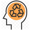 Recyceln Sparen Denken Symbol