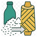 Naturfasern recyceln  Symbol