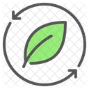 Recycling Blatter Abfall Symbol