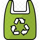 Recycelte Plastiktüte  Icon