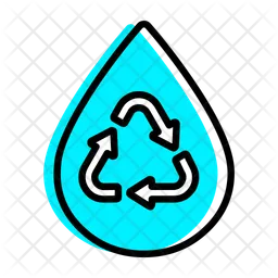 Recyceltes Wasser  Symbol