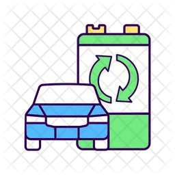Recyclable EV battery  Icon