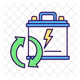 Recyclable lead-acid batteries  Icon