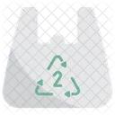 Recycle Poly Bag Plastic Bag アイコン