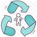 Recycle Reuseable Reprocess Icon