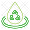 Water Drop Recycle Icon
