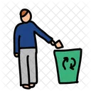 Recycle Literal Man Icon