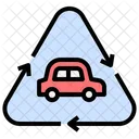 Recycle Ev Car Icon