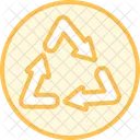 Recycle Arrow Duotone Line Icon Icon