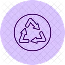 Recycle Arrow Pentaglow Icon
