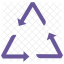 Recycle Arrows Trash Bin Icon