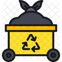 Recycle Bin Garbage Cart Recycle Trolley Icon