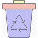 Recycle Bin Lineal Color Icon Icon