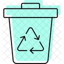 Recycle Bin Color Shadow Thinline Icon Icon