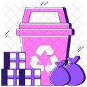 Recycle Bin Wastebin Dustbin Icon