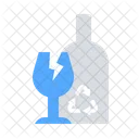 Glass Recycle Garbage Icon