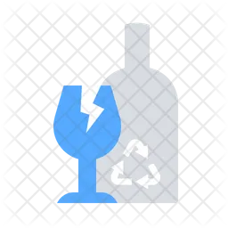 Recycle broken glass  Icon