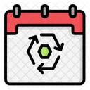 Recycle Day Office Calendar Icon