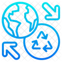 Recycle Earth Recycle Globe Global Transfer Icon
