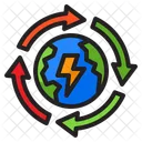 Recycle Global Global Energy Earthday Icon