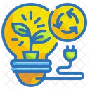 Recycle Green Energy Green Energy Bulb Icon