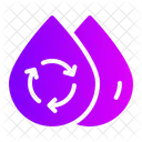 Recycle Waterdrop Saving Water Icon