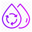 Recycle Waterdrop Saving Water Icon