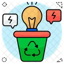 Recycle Lightbulb Bulb Reprocess Bulb Renewable Icon