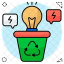 Recycle Lightbulb Bulb Reprocess Bulb Renewable Icon