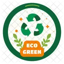 Recycle Nature Sticker  Icon