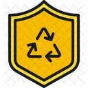 Recycle Shield Recycle Security Shield Icon