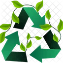 Recycle Symbol Leaves Icon