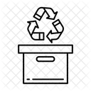 Recycle Symbol on Box  Icon