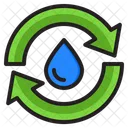 Recycle Water Trash Bin Icon