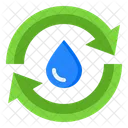 Recycle Water Trash Bin Icon
