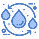 Recycle Water Drop Ecology Icon