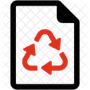 Recycled Paper Document Eco Icon